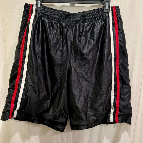 Nike Other - Nike Vintage Y2K 90's Red/White Striped -Black Basketball Shorts Men's Large